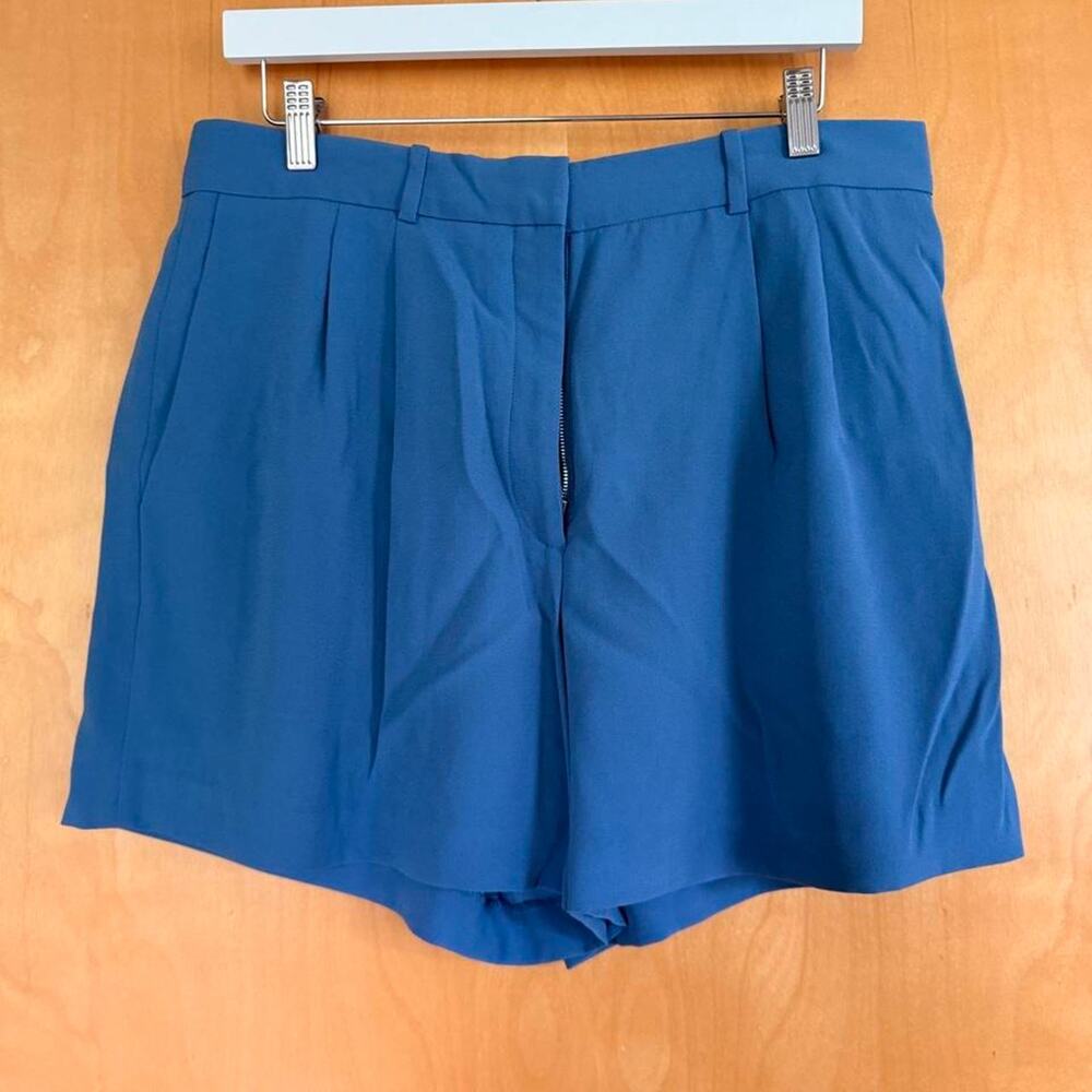 Royal blue trouser shorts from